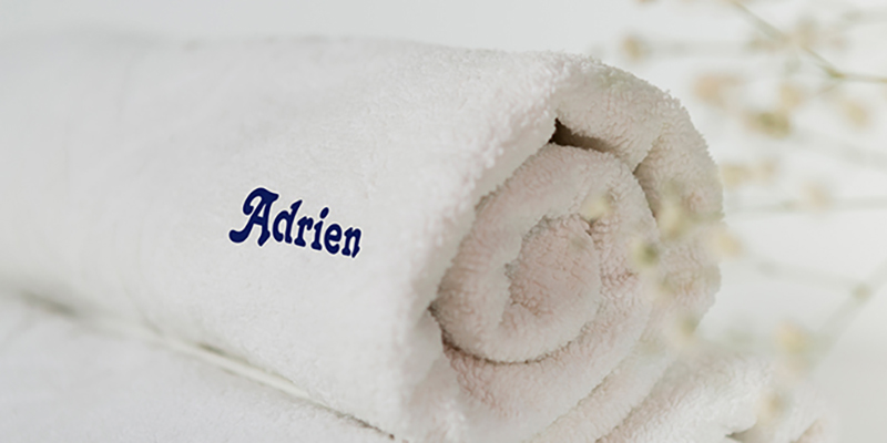 drap de bain personnalisé prénom couverture