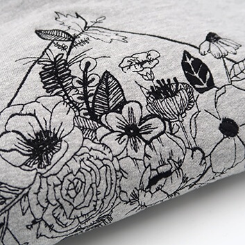 broderie qualitative sur sweat